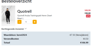 €7,50 korting bij aankoop vanaf €75 bij Soccerfanshop