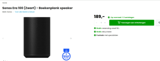 Sonos Era 100 speaker voor €189 bij Obbink