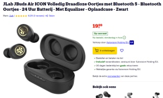 JLab JBuds Air ICON Volledig Draadloze Oortjes voor €19,99 bij Bol