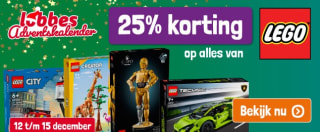 25% korting op alle LEGO bij Lobbes