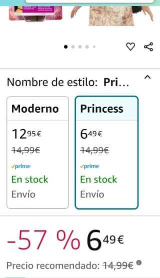 Disney Princess Pocahontas por 6,49€.