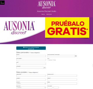 Cupón para probar gratis Ausonia Discreet