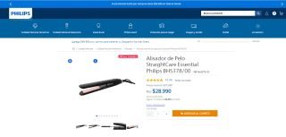 Alisador Philips StraightCare Essential BHS378 por $28.990