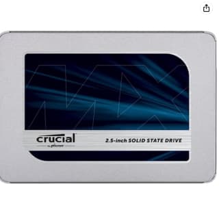 Crucial MX500 4TB SATA TLC SSD voor €170,04 bij Amazon Belgie