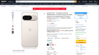 Google Pixel 9 256GB por 719,10€