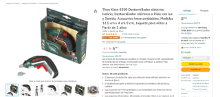 Juguete Destornillador eléctrico a Pilas con luz y Sonido por 6.63€