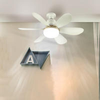 Ventilador Techo LED Con Control Inalámbrico con 3 Modos Iluminación Ajustables E26/E27 Base 20-40W por 11,99€