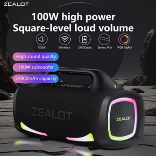 Altavoz inalámbrico Zealot S79 100W subwoofer portátil por 78,85€