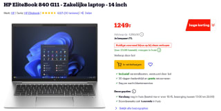 HP EliteBook 840 14 inch G11 voor €1.249 bij Bol