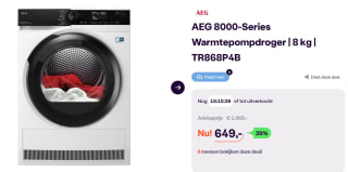 AEG TR868P4B 8000-Series Warmtepompdroger 8 kg voor €649 bij Ibood