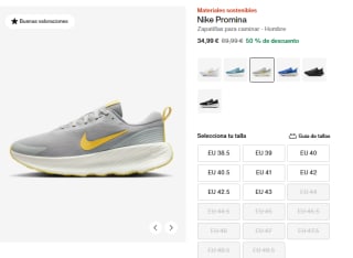 Descuentazos zapatillas Nike desde solo 34,99€ precios locos