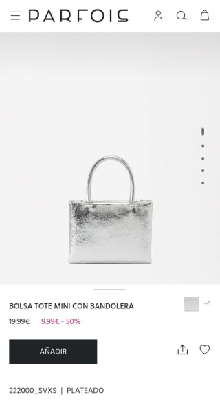 Bolso Tote Mini con bandolera por 9,99€.