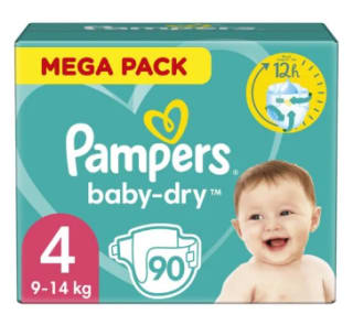 Méga pack Pampers Baby Dry à 31,35€