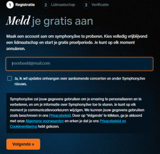 Gratis 7 daagse proefperiode bij Symphony.live
