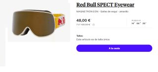 Gafas de Esqui Red Bull Spect Magnetron Eon por 48€