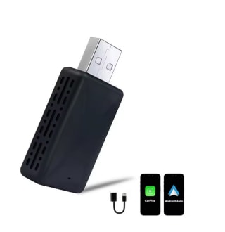 CP009 2 en 1 adaptador inalámbrico CarPlay para Apple y Android por solo 20,82€