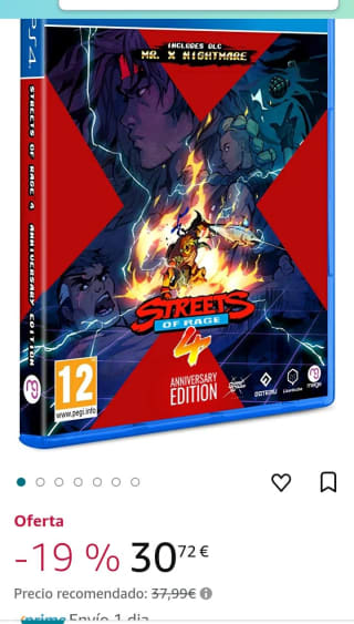 Streets of Rage 4. Anniversary Edition Playstation 4 por 30,72€.