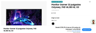Monitor Gamer 32 pulgadas Odyssey, FHD VA,180 Hz, G3