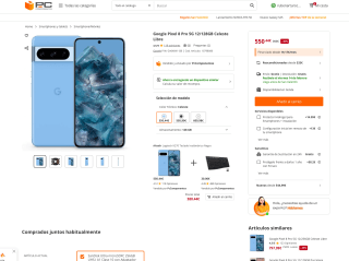 Móvil Google Pixel 8 Pro 5G 12/128GB Celeste por solo 550€