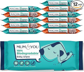 Grab a Mum & You biodegradable baby wipes multipack as low as £10 from Amazon