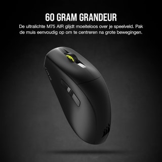 Corsair M75 AIR - Ultralichte Draadloze Gamingmuis - 26.000 DPI voor €69,99 bij Amazon