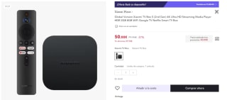 Xiaomi TV Box S (2nd Gen) 4K Ultra HD por 35€