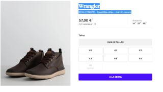 Botines Nobuk para Hombre Wrangler CHALLENGER por 57€