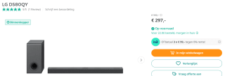 LG - DS80QY - Soundbar voor €297 bij Artandcraft