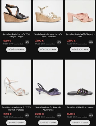 Liquidación hasta 90% descuento calzado Ted Baker