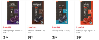 HEMA koffiecups 3 verpakkingen voor €7,50