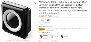 Coway AP 1512HH luchtreiniger voor €149,99 bij Amazon.nl
