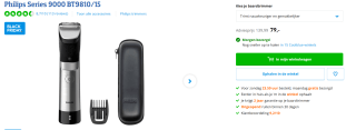 Philips BT9810/15 SERIES 9000 PRESTIGE - Elektrisch scheerapparaat voor €79 bij Coolblue
