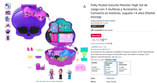 Polly Pocket Estuche Monster High Set de Juego con 3 muñecas y Accesorios por 13,99€