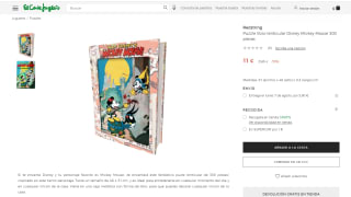 libro puzzle lenticular Disney Mickey Mouse 300 piezas por 11€