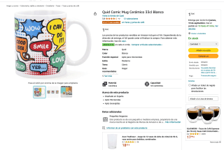 Taza Cerámica Quid Comic por solo 1,70€