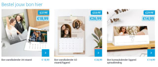 1+1 gratis op fotokalenders via Smartphoto