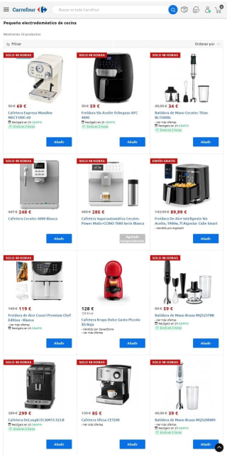 Hasta -60% de Descuento en pequeño electrodoméstico de cocina desde Carrefour.