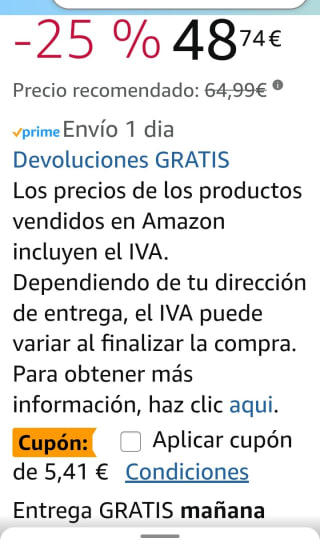 Lego Star Wars Bombardero Tie por 43,33€.