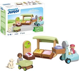 Playmobil Junior 71691 Puesto ecológico y Carretilla elevadora por 17,06€