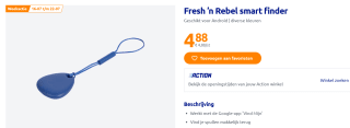 Fresh 'n Rebel smart finder in diverse kleuren voor €4,88 bij de Action