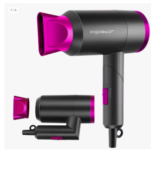 Secador de pelo, 1800W Aigostar Diane 32QYD por 14.79€ (Cuenta Nueva 8.87€)