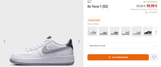 Nike Sportswear Sneakers 'Air Force 1 LV8 2' voor €69,99 bij Snipes