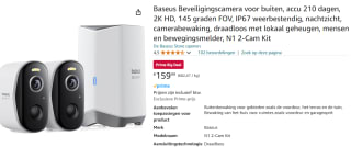 Baseus beveiligingscamera N1 2-Cam Kit voor €159,99 met Amazon prime