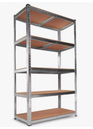 Estantería Metálica Galvanizada Nyana Home 875kg 5 Baldas por 19.99€ (Cuentas Nuevas 12€)
