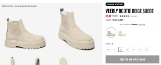 Steve Madden beige Veerle Bootie laarsjes voor €55,99 bij Steve Madden