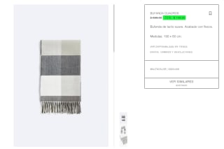 Varios tipos de Bufandas por $149 en Zara