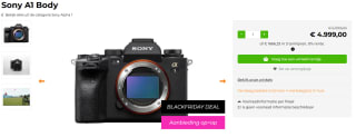 Sony Alpha 1 Zwart voor €4.999 bij Fotodevakman