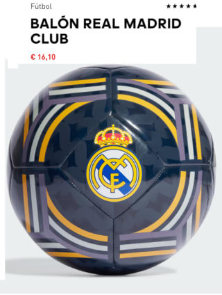 Balon Adidas del Real Madrid por 16.1€