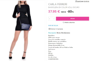 Bandolera de Piel Carla Ferreri por 37.95€