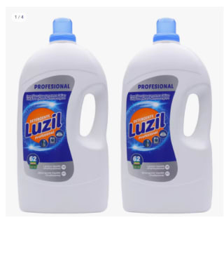 Pack 2 Luzil de 62 Lavados detergentes líquidos profesionales por 6.34€
